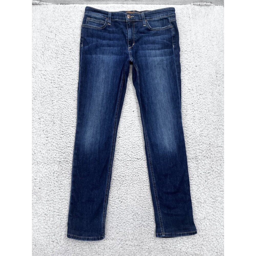 Women's Joe's Jeans Dark Wash Mid Rise Skinny Cotton Blend Denim Size 31 - Picture 2 of 10